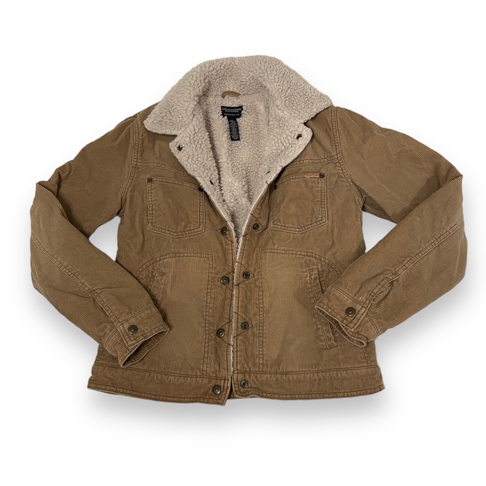 American Eagle womens corduroy sherpa trucker jacket small
